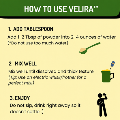 Velira Reflux & Gut Support Powder — Calms Acid and Soothes Your Throat & Chest from Within